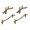 Dark Brown, variant on Miangastore 4Pcs Branch Shaped Handles Decorative Cabinet Knobs Furniture Accessories