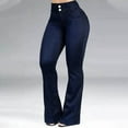 thumbnail image 1 of WILLBEST Jeans Mujer Pantalones Vaqueros de Mujer, de Cintura Alta, Elásticos, Cómodos, Informales, Con Bolsillos, Corte Clásico, Pierna Ajustada a La Moda. Extra Grande, 1 of 4