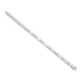 thumbnail image 5 of Mens Sterling Silver Brushed Link Bracelet 8.5 Inches, 5 of 5