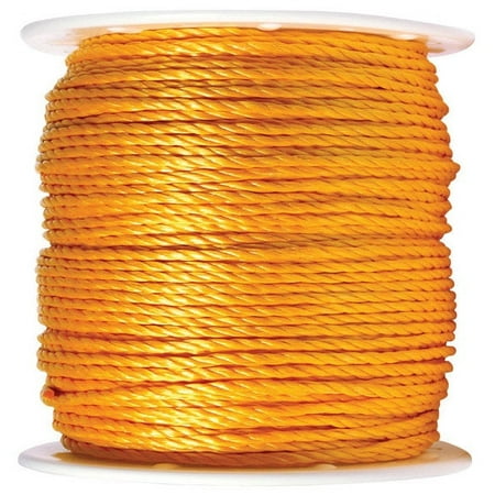 

Wellington Wellington P9016S1200Y01S Twisted Poly Rope Spool 1/4 x 1200 Orange