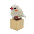 thumbnail image 5 of Bird Figurine, Hand Carved Birds Wood Décor, Art Animal Wooden Sculpted Bird with Wood Block, Vivid Bird Statue for Gift Home Table Ornament Decor (Yellow Bird), 5 of 7