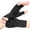 Black, variant on Half Finger Compression Workout Gloves for Men Women, Soft Stretch Copper Infused Fabric Hand Support Gloves, Breathable Lightweight Sports Fitness Cycling Hand Protector