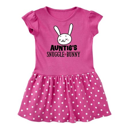 

Inktastic Auntie Snuggle Bunny Easter Outfit Gift Baby Girl Dress