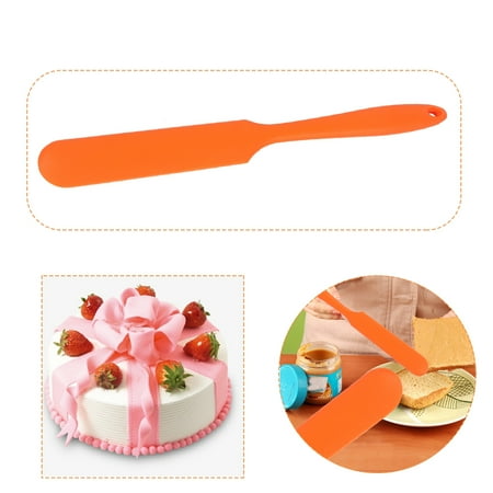 

Scraper Silicone Brush Cooking Cake Cream Spatula Mixing Batter Scraper Brush Silicone Baking Cook Tool Orange