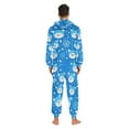 thumbnail image 4 of FORMRS Onesies Pajama for Adults Unisex Hoodie Winter Jumpsuit One Piece Sleepwear, Sizes S-2XL, Blue Bears, 4 of 7