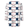 thumbnail image 5 of Blouses pour Femmes T-Shirt Imprimé Manches 3/4 Blouse Col Rond Décontracté, Blouses pour Femmes T-Shirts pour Femmes, Blouses pour Femmes Décontractées, 5 of 5