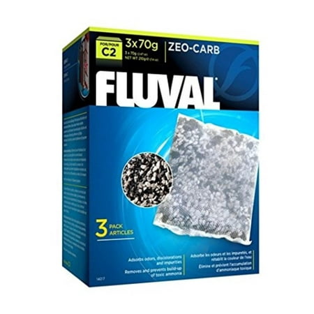 C2 Zeo-Carb - 3-Pack, Replacement media for the Fluval C2 Power Filter; For freshwater aquariums only By (Best Filter Media For Freshwater Aquarium)