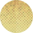 thumbnail image 1 of Ahgly Company Machine Washable Indoor Round Transitional Sun Yellow Area Rugs, 8' Round, 1 of 7
