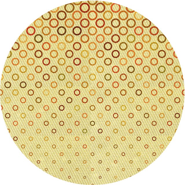 Ahgly Company Tapis d'Intérieur Lavable en Machine Carré Transitionnel Jaune Soleil, 3 Pieds Carré