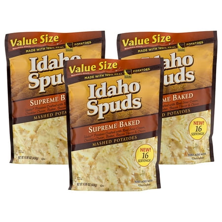 (3 Pack) Idaho Spuds Mashed Potatoes Supreme (Best Spuds For Mash)