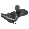 thumbnail image 3 of Mustang 18-21 Harley Heritage Classic Standard Deluxe Touring Solo Seat w/Driver Backrest - Black, 3 of 9