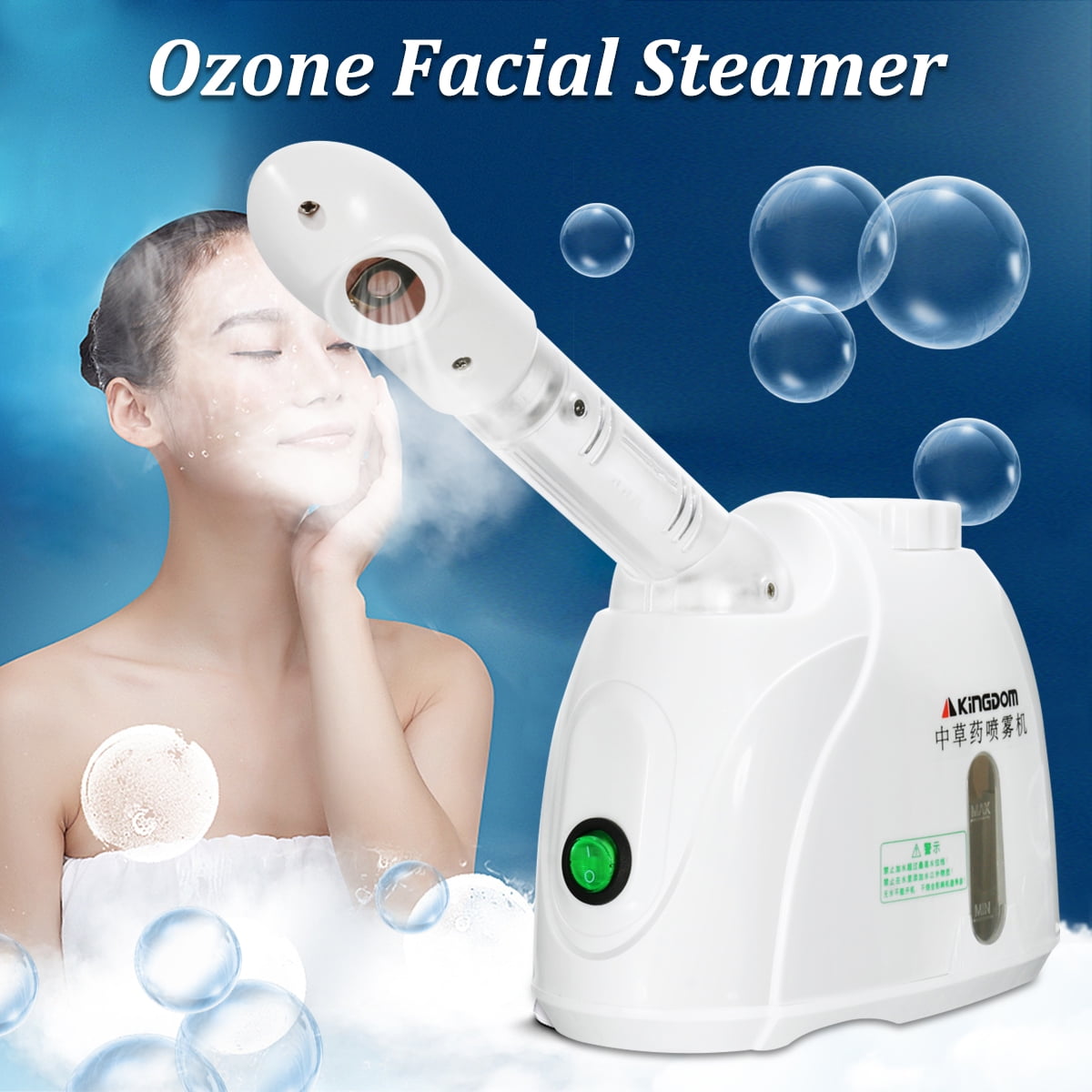 Mini 360° Facial Vapor Steamer Ozone Face Mist Sprayer Vaporizer Beauty
