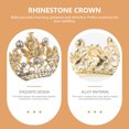 thumbnail image 3 of unbranded Tiara Con Rhinestone Para Vestido De Y Cómodo Para Uso Prolongado, 3 of 5