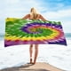 thumbnail image 1 of Microfiber Beach Towel Super Colorful Bath Towel Sandproof Beach Blanket Multi-Purpose Towel For Travel Swimming Pool 30x60 Inch, 1 of 4