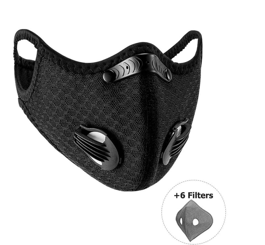 Outdoor Reusable Running Cycling Dustproof Anti Haze Dust Filter Face Mouth Mask 