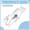 thumbnail image 2 of 1box 16pcs Silicone Plastics Zipper Holder Upper for Jeans and Buttons Keep Zipper Up On Pants with Iron Hooks 35mm Hole: 3x6mm, 2 of 7