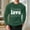 Army Green, variant on EchfiProm Mens Graphic Tees Valentine Shirts Navy Long Sleeve Crewneck Waffle Tops for Adult Love 2XL