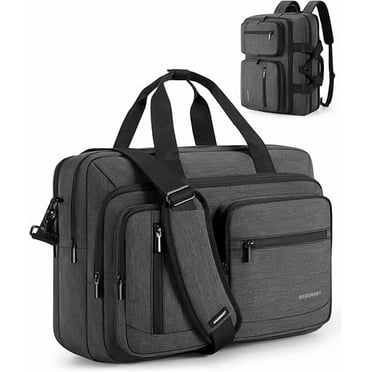 BAGSMART 3 In 1 Laptop Bag for Men, Computer Briefcase 17.3 Inch Laptop Water-Repellent Shoulder Bag, Computer Bag Business Travel Office, Black