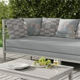 thumbnail image 6 of Peacock Pride Indoor/Outdoor Pillow with Removable Cover in Gray 20x20, 6 of 6