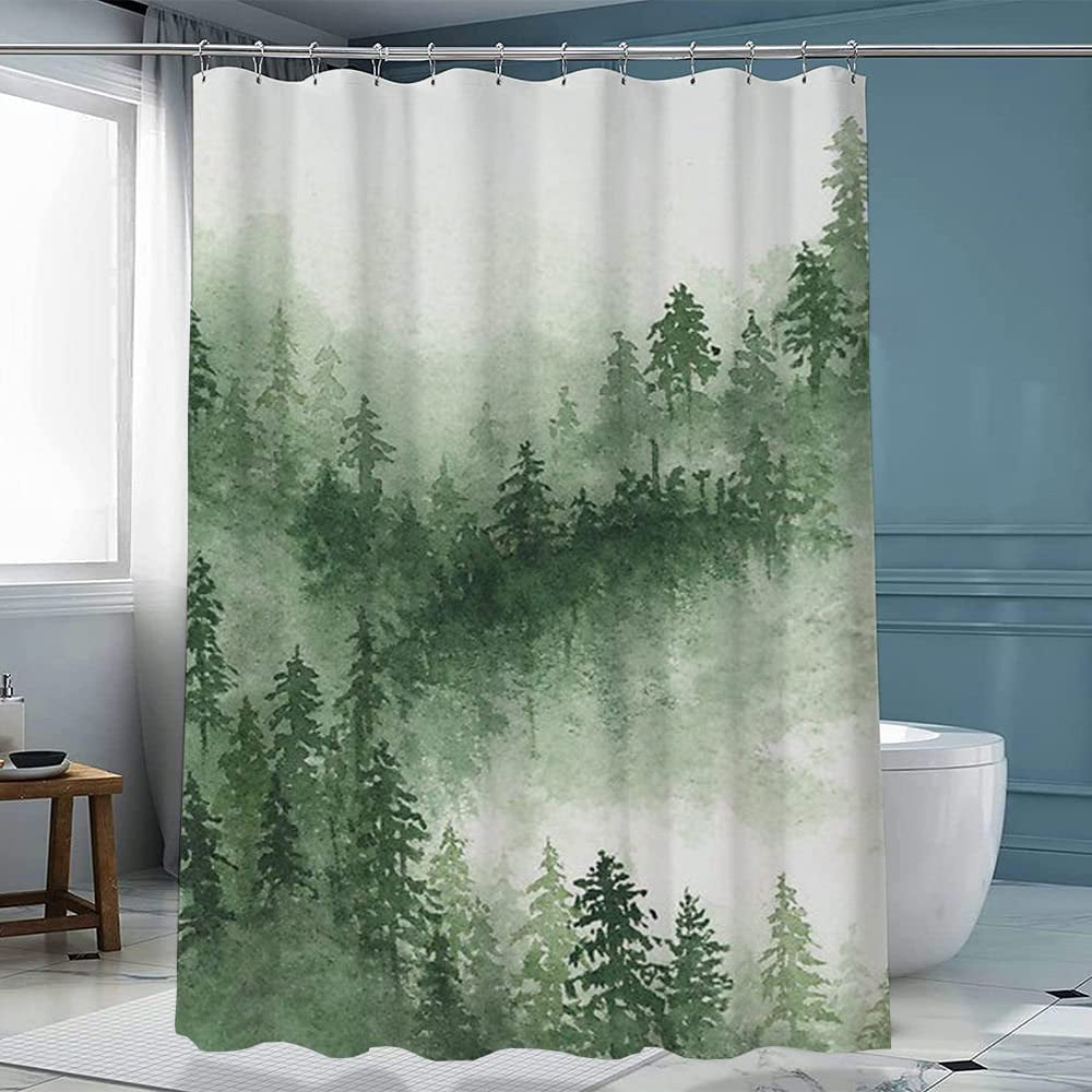 Sonernt Natural Scenery Shower Curtains Waterproof Polyester Fabrics