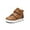 DY1102Brown, variant on Apakowa Toddler Little Kids Boys Autumn Boots Hook & Loop Ankle Boots