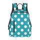 thumbnail image 1 of Disketp Sky Blue And White Polka Dot Mochila Ligera e Impermeable, Mochila de Día Resistente para Viajes, Senderismo y Uso Diario para Hombre y Mujer, 1 of 7