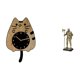 thumbnail image 1 of Reloj de pared,Reloj de pared decorativo con forma de gato para sala de estar silenciosa,Figura de escritorio,Estatua de caballero,artesanía artística,coleccionable,escritorio,oficina,Figura, 1 of 8