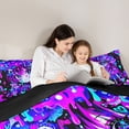 thumbnail image 4 of Erosebridal Cartoon Girl 7-Piece Twin Bedding Sets,Kawaii Japanese Pattern Bedding Comforter Set For Kids,Reversible, 4 of 7