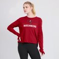 thumbnail image 4 of Women's Nike Red Tampa Bay Buccaneers Modest Crop Performance Long Sleeve T-Shirt, 4 of 7