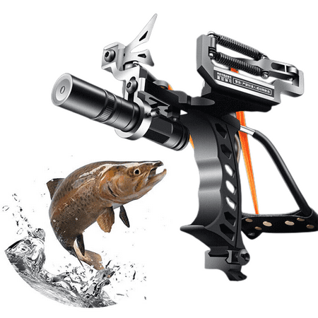 Zengest Stainless Steel Wristband Rocket Slingshot Professional Hunting Slingshot Heavy Launch with High-Speed Catapult with Laser Sight Adult Outdoor Slingshot Shooting Fish and Fish Shooting