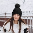 thumbnail image 2 of Winter Hat for Women Knit Snow Cap Soft Warm Earflap Hat Cold Weather, 2 of 6