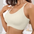 thumbnail image 6 of MEICHEN Jelly Bras for Women Plus Size Wireless Bra Deep V Full Supportive Older Back Coverage Bralette Summer Fall Fashion Essentials Clothes, 6 of 8