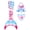 Red and blue, variant on Mermaid Tail for Swimming Mermaid Swimsuit For Girls 3Pcs Kids Swimwear With Mermaid Tail Cute Bikini Bathing Suit Sets 4-10 Years