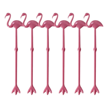 

BESTHUA Cocktail Swizzle Sticks | 6Pcs 8 Flamingo Cactus Reusable Novelty Swizzle Sticks | Decorative Cocktail Stirrers for Tropical Beach Party