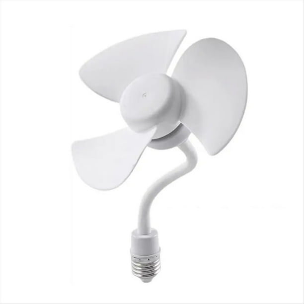 Ventilador con Zócalo Rosca, Ventilador Enfriador Techo Compacto, Ventilador Refrigeración con Rosca, Ventilador Mesa Pequeño y Silencioso para Dormitorio, Cocina, Estudio
