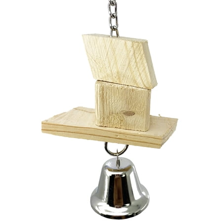 3014 Natural Block Bell Bird Toy