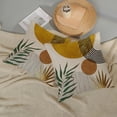 thumbnail image 5 of Mustard Yellow Boho Pillow Covers 18x18 Inch 2 Pcs Tropical Leaf Mid Century Outdoor Decor Throw Pillows Modern Geometric Farmhouse Decoration Pillowcase Linen Cushion Cover for Couch Sofa, 5 of 6