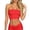 Red, variant on Strapless Tube Top Long Length Seamless Bandeau Crop Top Basic Stretchy Bustier Undergarment Plus Size Sheer Sleeves for under Dresses