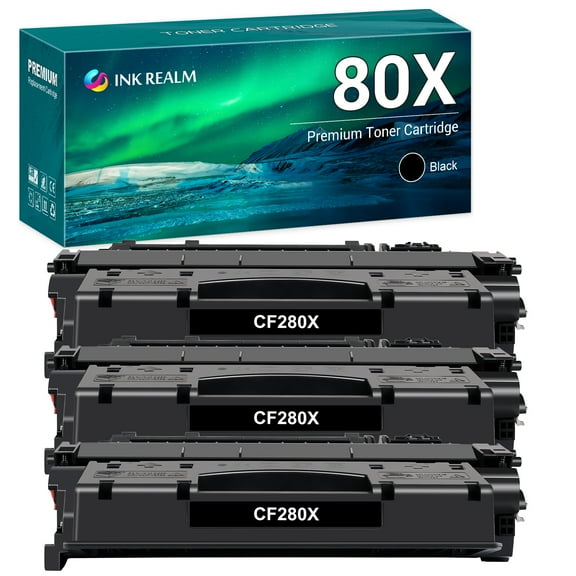 80X 80A Black Toner Cartridges Compatible for HP 80X CF280X 80A CF280A CF280 280 for HP LaserJet Pro 400 M401a M401d M401n M401dn M401 M401dw MFP M425dn M425 Printer Ink （3-Pack）