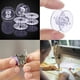 thumbnail image 2 of (25 transparentes) Fibras para máquinas de coser, fibras para máquinas de coser universales, fibras plásticas para máquinas de coser con caja de almacenamiento, 2 of 5