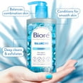 Biore Blue Agave + Baking Soda Face Wash, Facial Pore Cleanser for