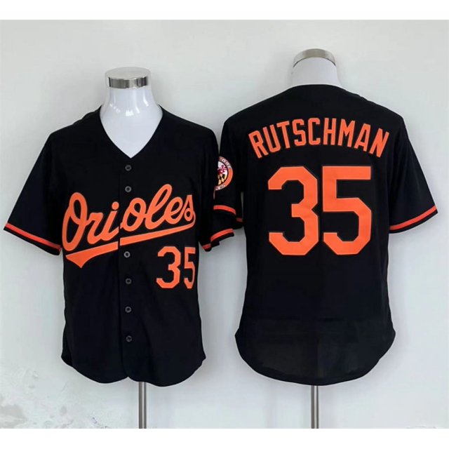 Baseball Jersey Orioles Jersey Fan Elite Edition Orioles 2# 35# Rutschman Copy Player Name Jersey