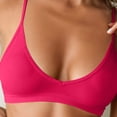 thumbnail image 4 of Iyufng Womens Wireless Triangle Bras Thin Spaghetti Strap V Neck Seamless Daily Bra, 4 of 5
