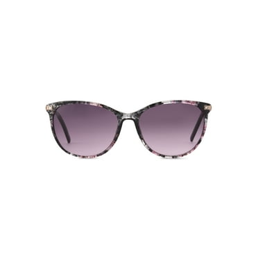 Foster Grant Women's Cat Eye Floral Fashion Sunglasses Multicolor