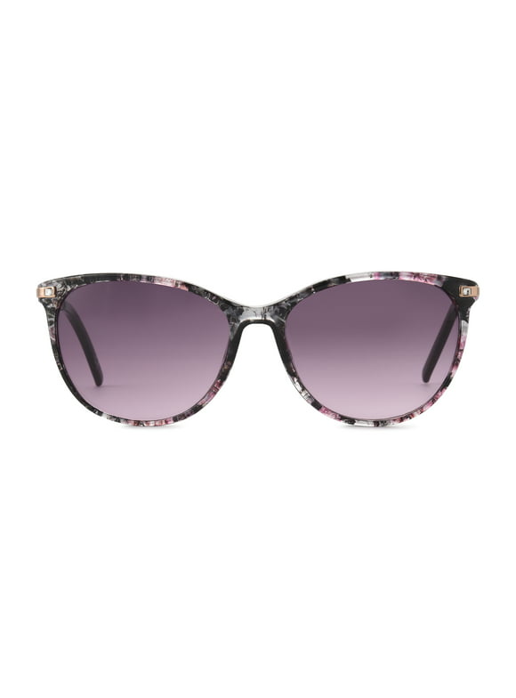Foster Grant Women's Cat Eye Floral Fashion Sunglasses Multicolor