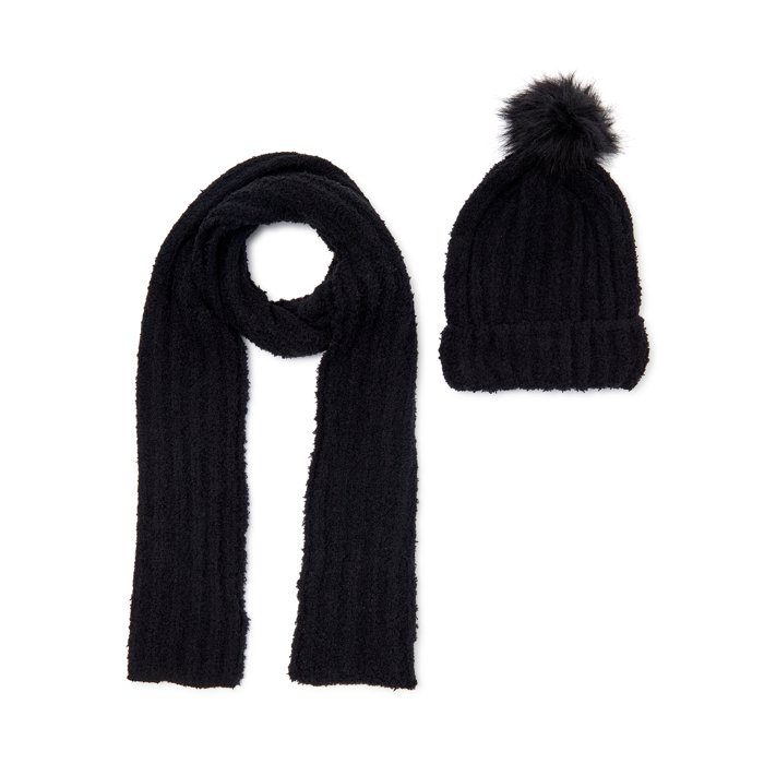 Time and Tru Holiday Scarf and Hat Cold Weather Gift Set, 2Piece