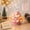Pink, variant on Mini Ceramic Christmas Tree Lights, Nostalgic Tree Ornaments with Gift Bags, Retro Vintage LED Prelit Lighted Decor with Glowing Star Hanging Hook Stand for Desktop Tabletop Holiday Centrepieces