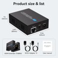 thumbnail image 6 of 400Ft HDMI Extender Over Ethernet Cat5 or 6 Adapter Balun 120m with Loop Output and Automatic EDID Functions Support 1080P60Hz 3D Full HD Transmitter and Receiver, 6 of 7