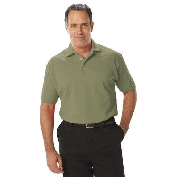 BlueGeneration Mens Short Sleeve Superblend Pique No Pocket - Sage 10 Extra Large Solid