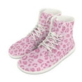 thumbnail image 6 of Psesaysky Pink Leopard Print Sneakers High-top Barefoot Shoes Fashion Casual Shoes for Women and Girls Non-Slip Comfortable Walking Shoes, 6 of 8